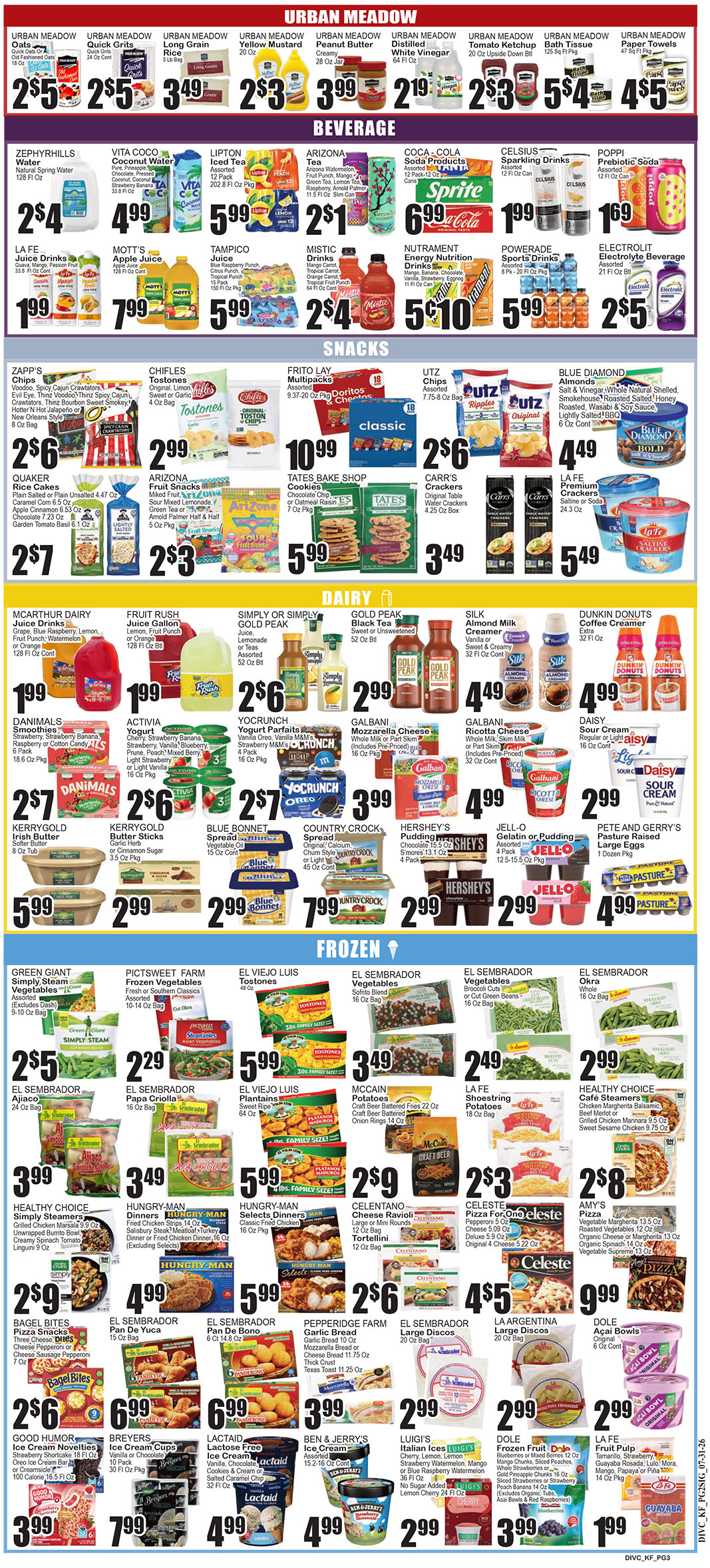key food Weekly Specials Meat